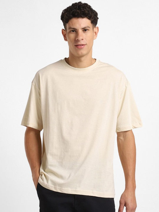 Round Neck Short Sleeves Oversized Cotton T-Shirt for Men in Pakistan | HARCHIZ