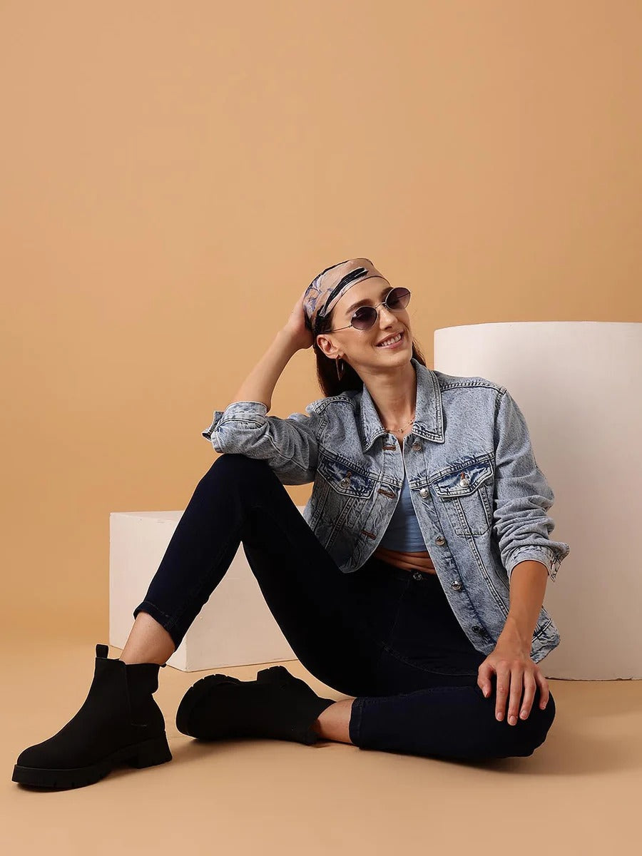 Men Rugged Denim Jacket for Streetwear Style in Pakistan | HARCHIZ