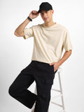 Round Neck Short Sleeves Oversized Cotton T-Shirt for Men in Pakistan | HARCHIZ