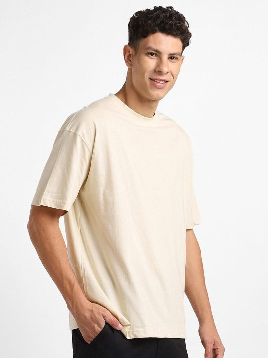 Round Neck Short Sleeves Oversized Cotton T-Shirt for Men in Pakistan | HARCHIZ