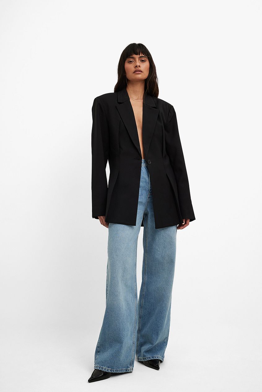Wide High Waist Jeans for Women – Flattering High-Rise Wide-Leg Denim in Pakistan | HARCHIZ