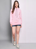 Long Sleeves Hooded Pullover Baby Pink Hoodie – Cozy & Stylish Women’s Hoodie for Pakistan