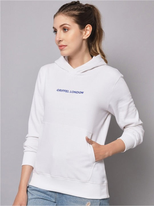 Women Hooded Fleece White Hoodie – Cozy Winter Wear in Pakistan | HARCHIZ