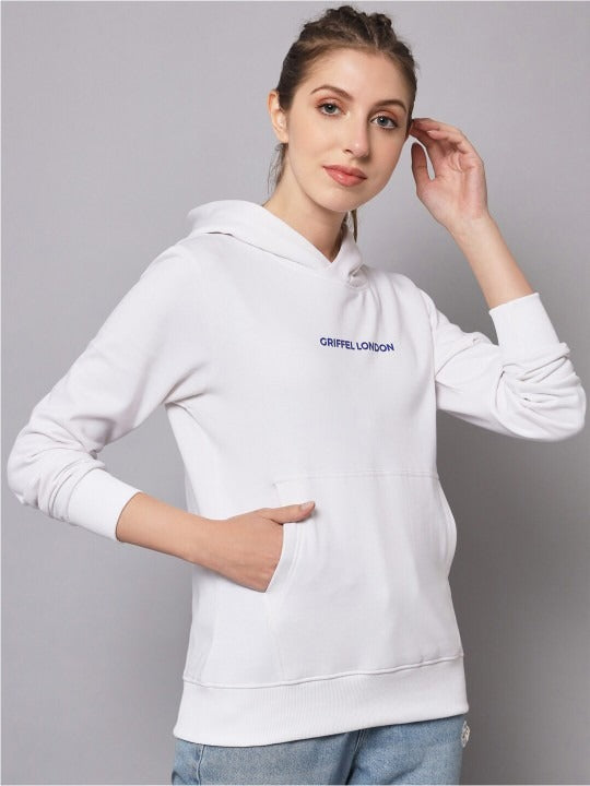 Women Hooded Fleece White Hoodie – Cozy Winter Wear in Pakistan | HARCHIZ