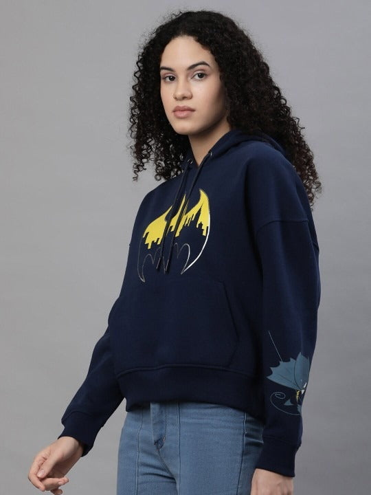 Batman Printed Cotton Hoodie – Drop Shoulder Sleeves Hooded Sweatshirt for Women & Men in Pakistan | HARCHIZ