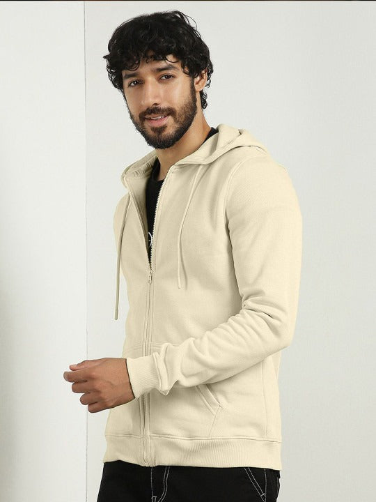 Men Hooded Zipper Front-Open Sweatshirt – Stylish Cotton Pullover for Men in Pakistan | HARCHIZ