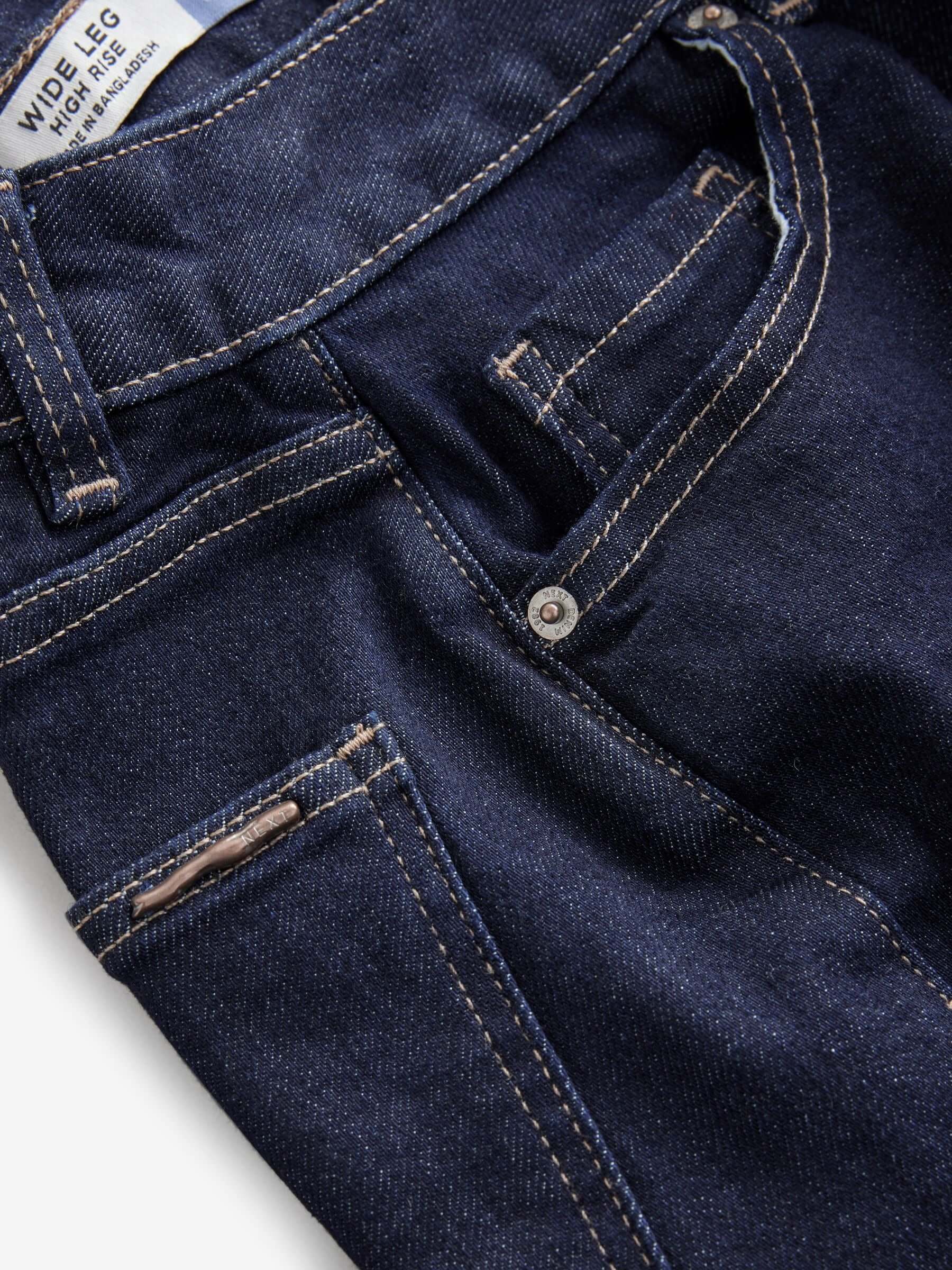 Women Rinse Hourglass Wide Leg Jeans – Trendy High-Waisted Cotton Denim for Pakistan | HARCHIZ