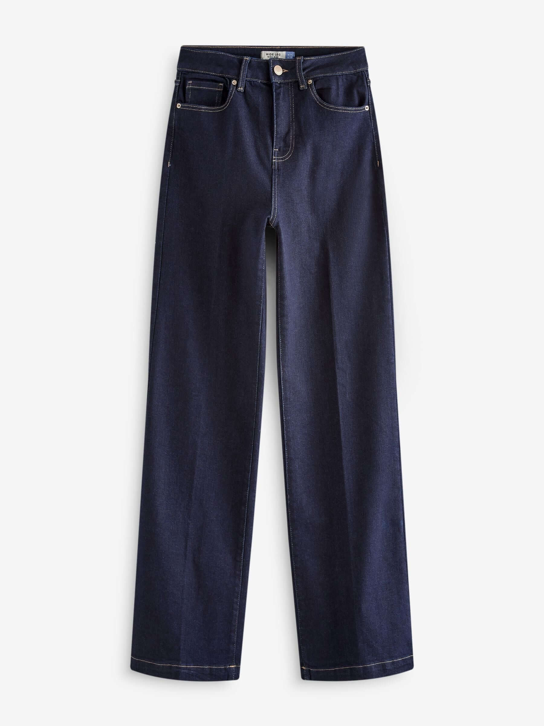 Women Rinse Hourglass Wide Leg Jeans – Trendy High-Waisted Cotton Denim for Pakistan | HARCHIZ