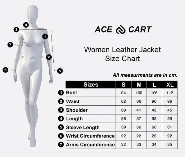 Fiona Black Leather Jacket Women