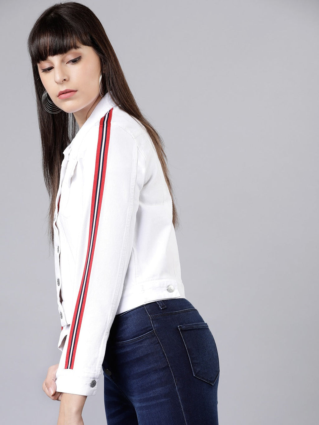 Harchiz Women White Casual Jacket – Minimal & Trendy Outerwear