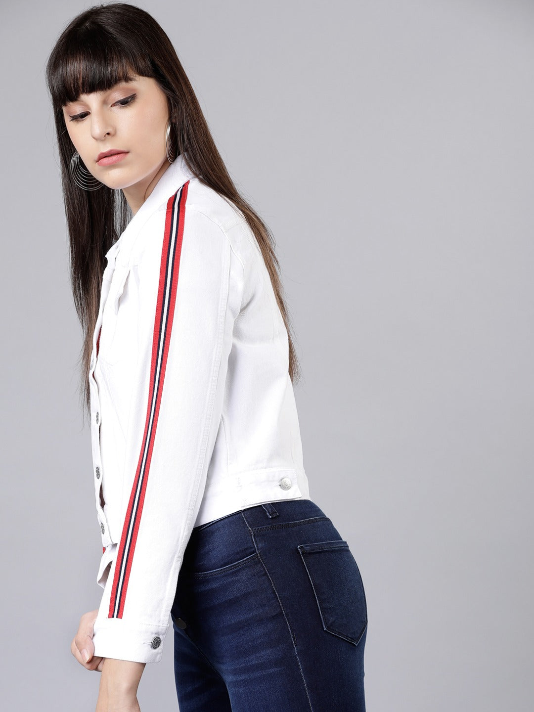 Harchiz Women White Casual Jacket – Minimal & Trendy Outerwear