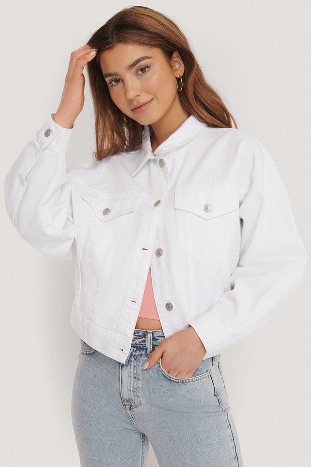 Harchiz Women White Solid Trendy Casual Jacket