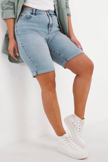 Be Blue 24/7 Knee Length Shorts - HARCHIZ - Shorts & Skirts - 