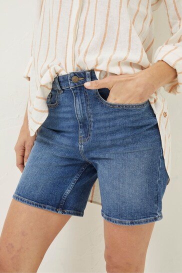 Blue Darley Denim Shorts - HARCHIZ - Shorts & Skirts - 