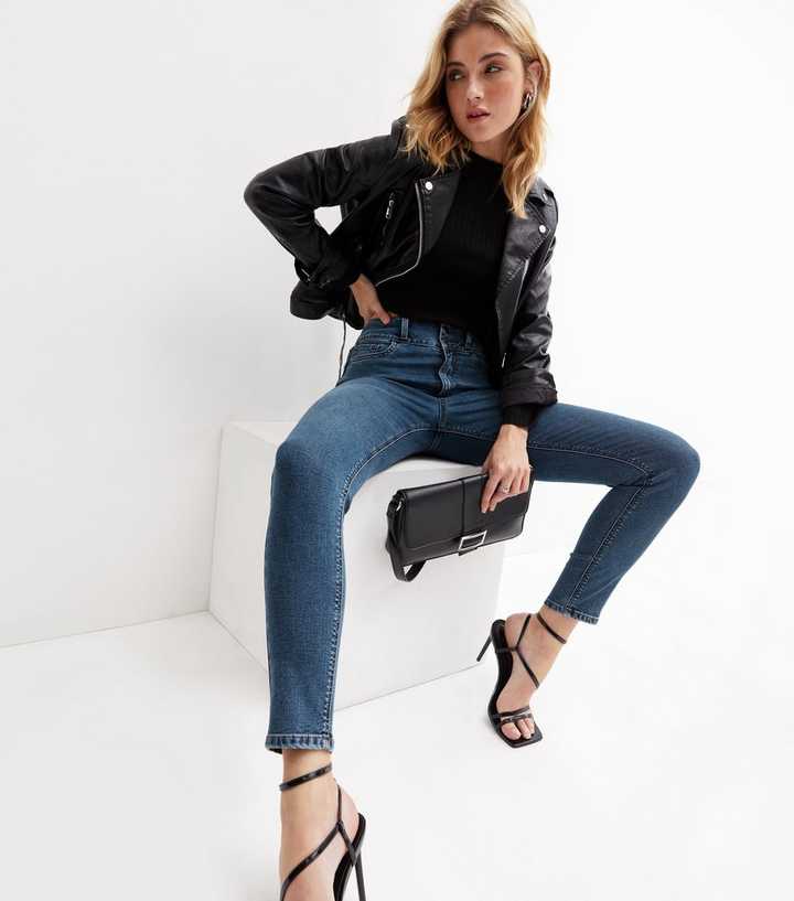 Blue Lift & Shape High Waist Yazmin Skinny Jeans - HARCHIZ - Jeans - 