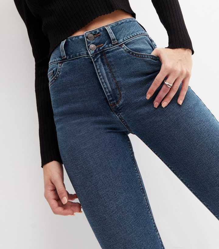 Blue Lift & Shape High Waist Yazmin Skinny Jeans - HARCHIZ - Jeans - 