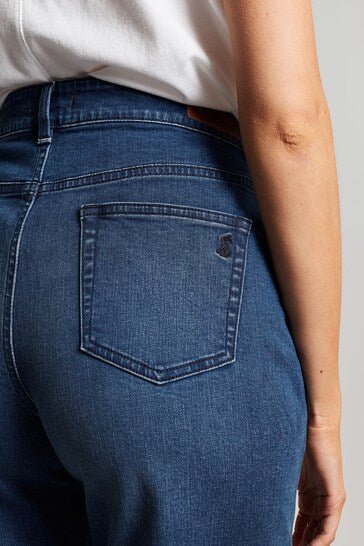 Blue Shirley Long Denim Shorts - HARCHIZ - Shorts & Skirts - 