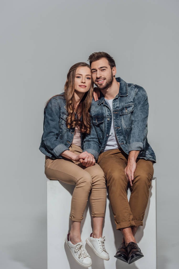 Couple Denim Jacket Blue - HARCHIZ - Denim Jackets - 