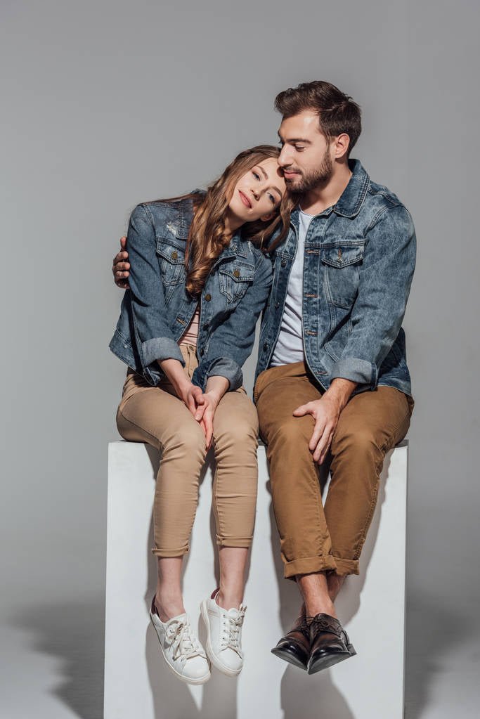 Couple Denim Jacket Blue - HARCHIZ - Denim Jackets - 