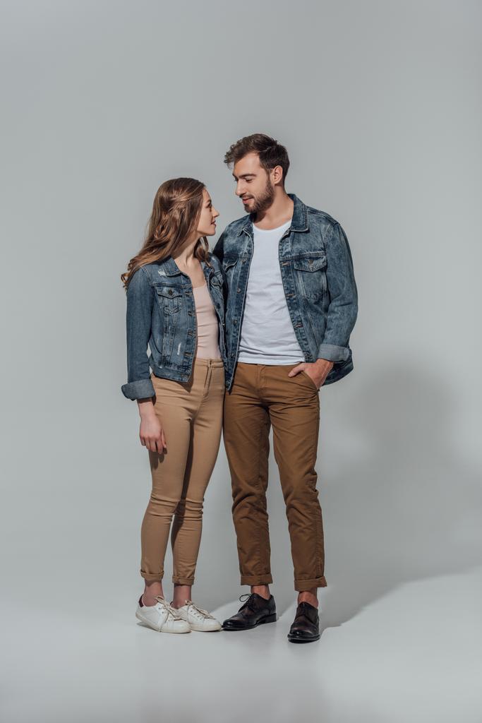 Couple Denim Jacket Blue - HARCHIZ - Denim Jackets - 