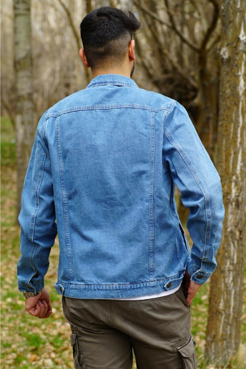 Couple Denim Jacket Light Blue - HARCHIZ - Denim Jackets - 