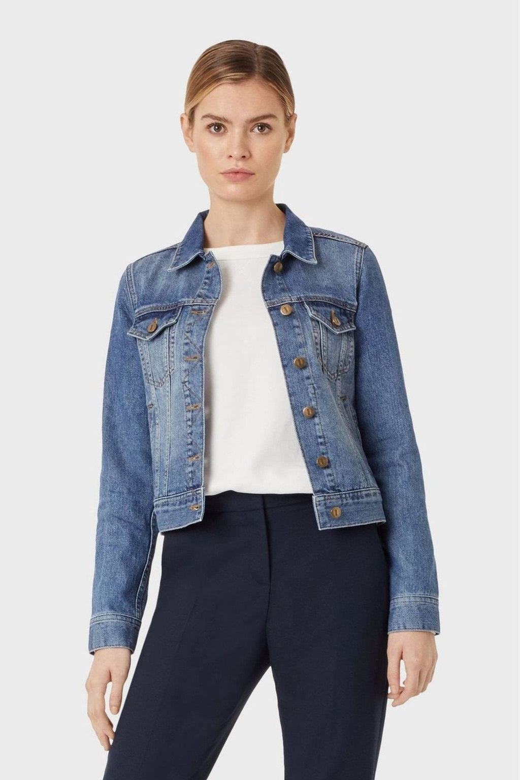 Hobbs Blue Mariam Jacket - HARCHIZ - Denim Jackets - 