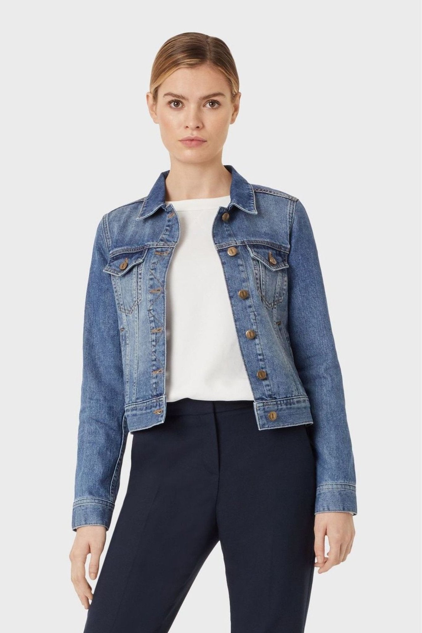 Hobbs Blue Mariam Jacket - HARCHIZ - Denim Jackets - 