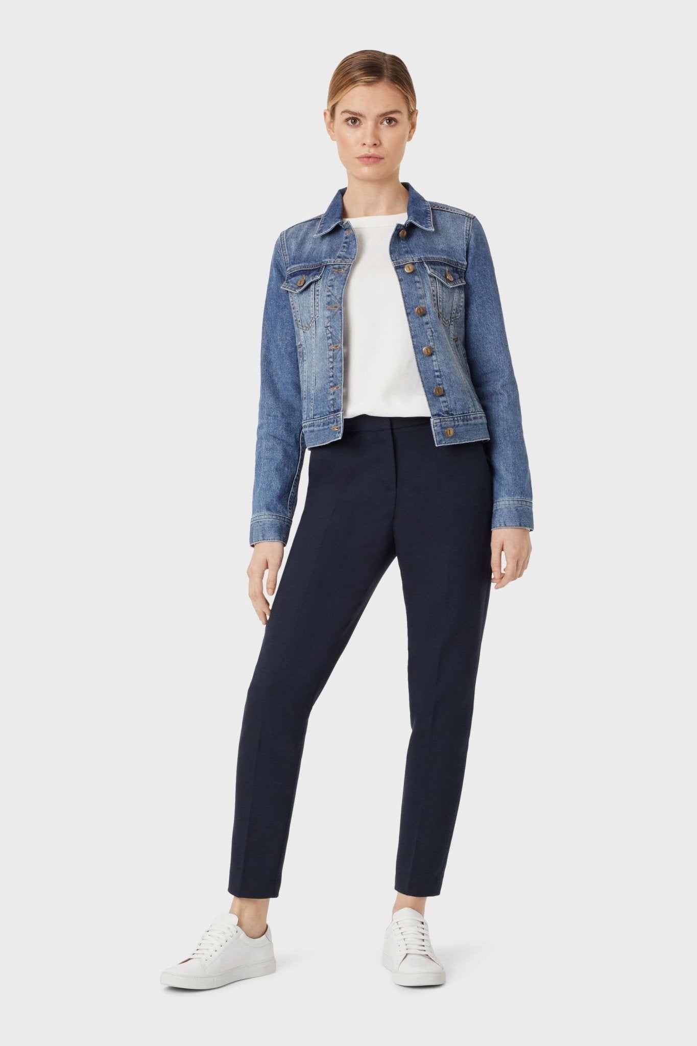 Hobbs Blue Mariam Jacket - HARCHIZ - Denim Jackets - 