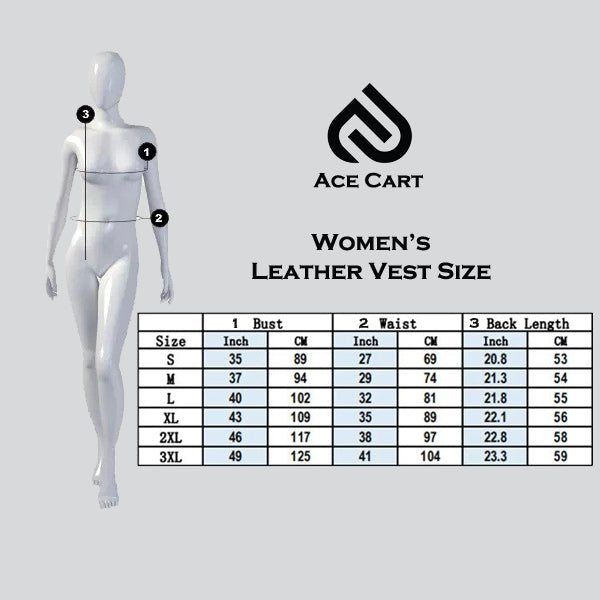 Ace Off-White Women's Leather Vest