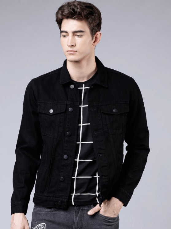 Mens Denim Jacket Black