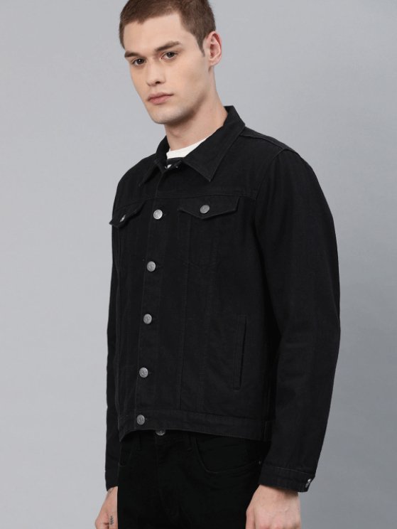 Mens Denim Jacket Black