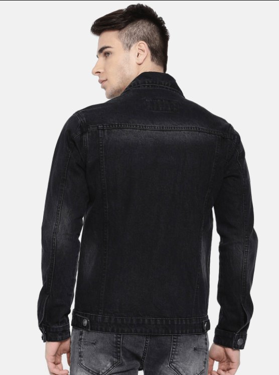 Mens Denim Jacket Black