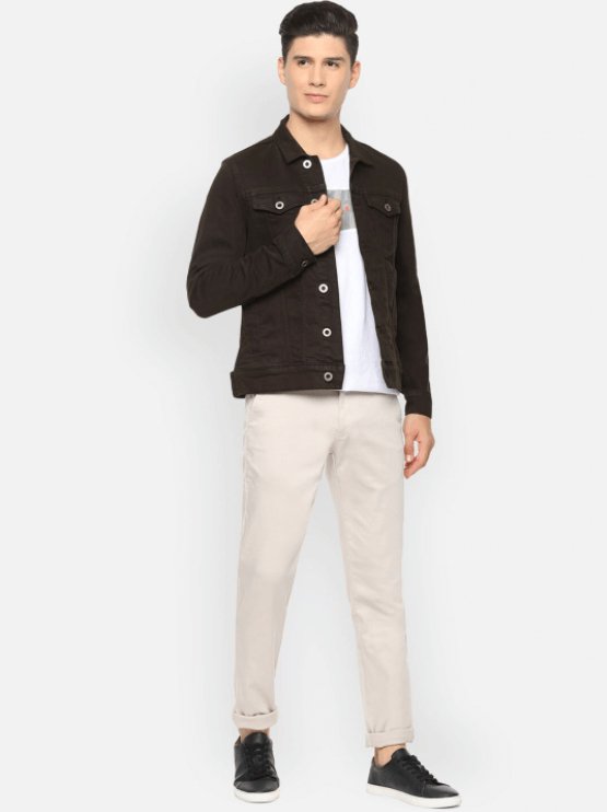 Mens Denim Jacket Black