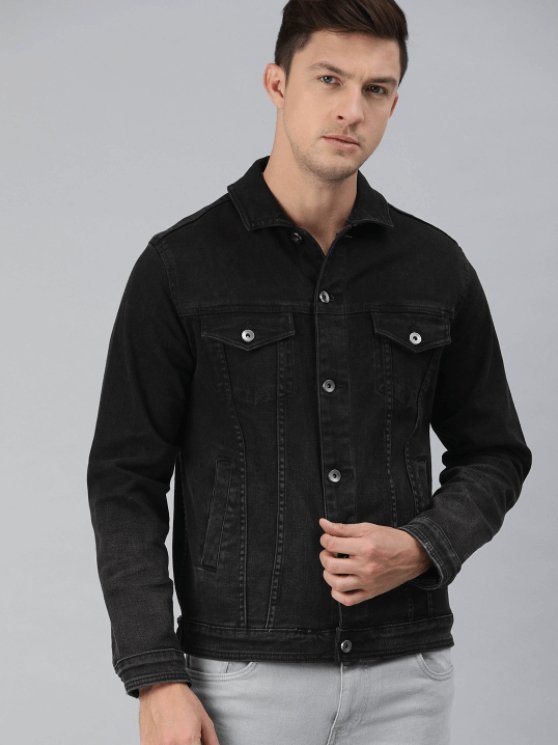 Mens Denim Jacket Black