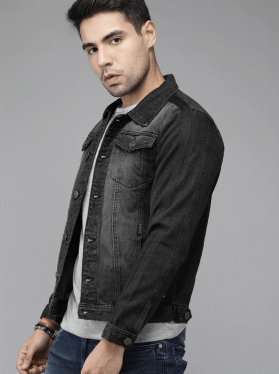 Mens Denim Jacket Black