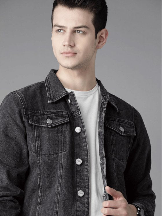 Mens Denim Jacket Black