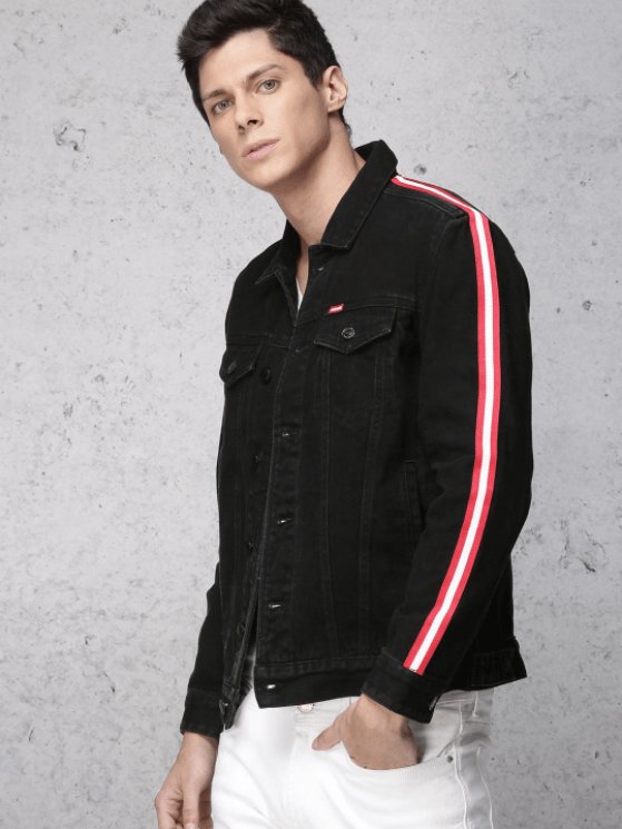 Mens Denim Jacket Black