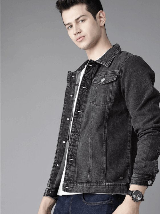 Mens Denim Jacket Black