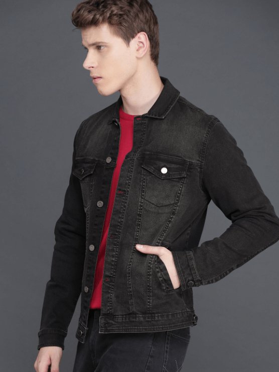 Mens Denim Jacket Black