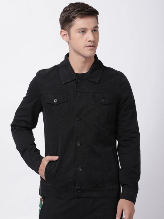 Mens Denim Jacket Black