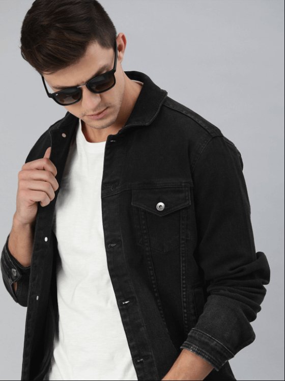 Mens Denim Jacket Black
