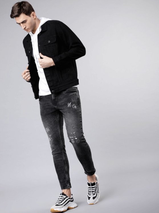 Mens Denim Jacket Black