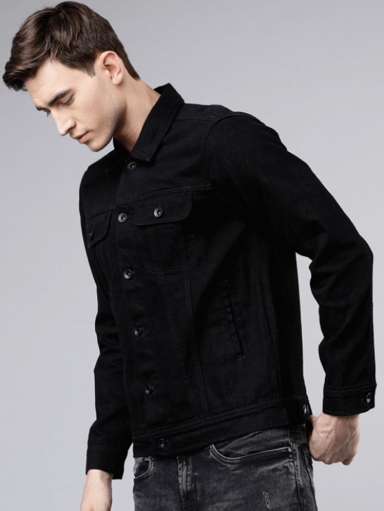 Mens Denim Jacket Black