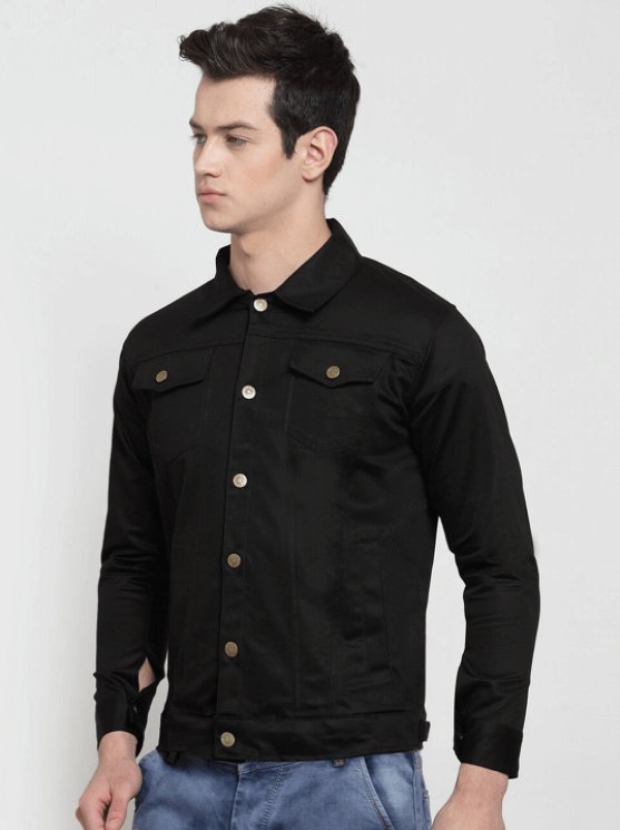 Mens Denim Jacket Black