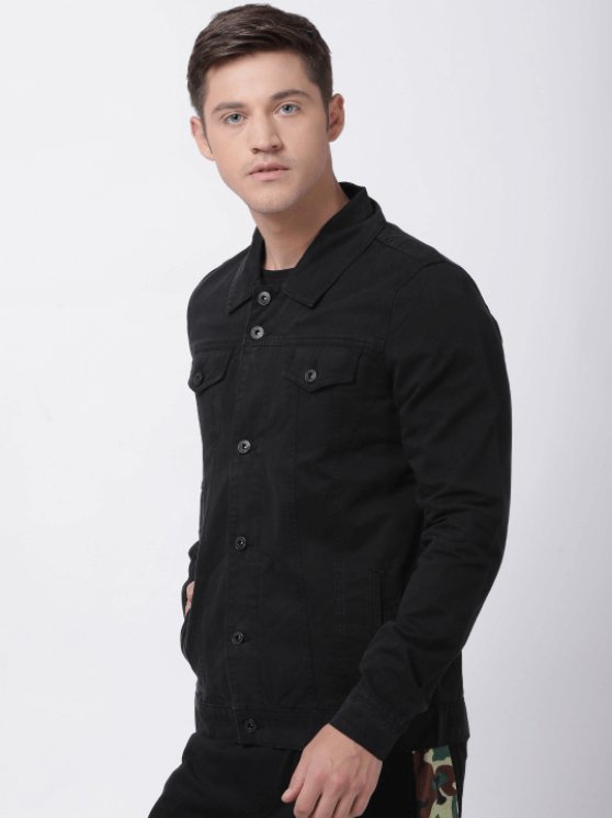 Mens Denim Jacket Black