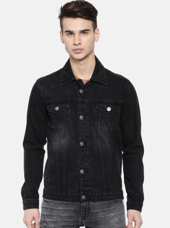 Mens Denim Jacket Black