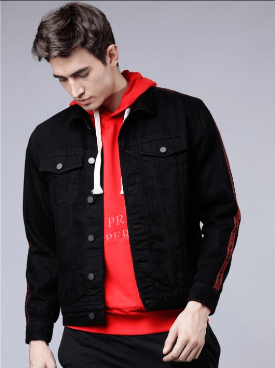 Mens Denim Jacket Black