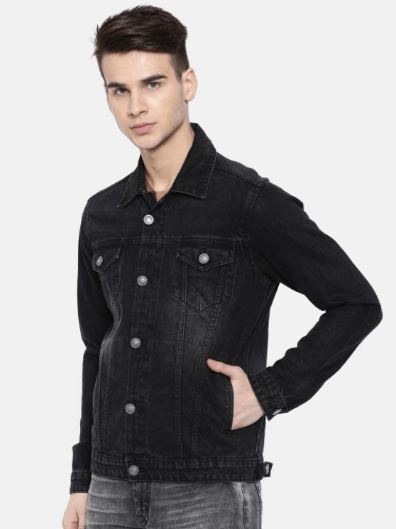 Mens Denim Jacket Black