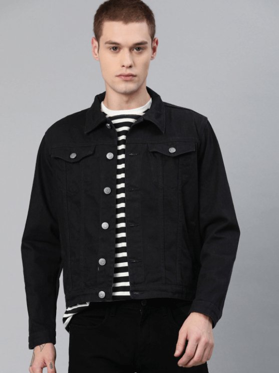 Mens Denim Jacket Black