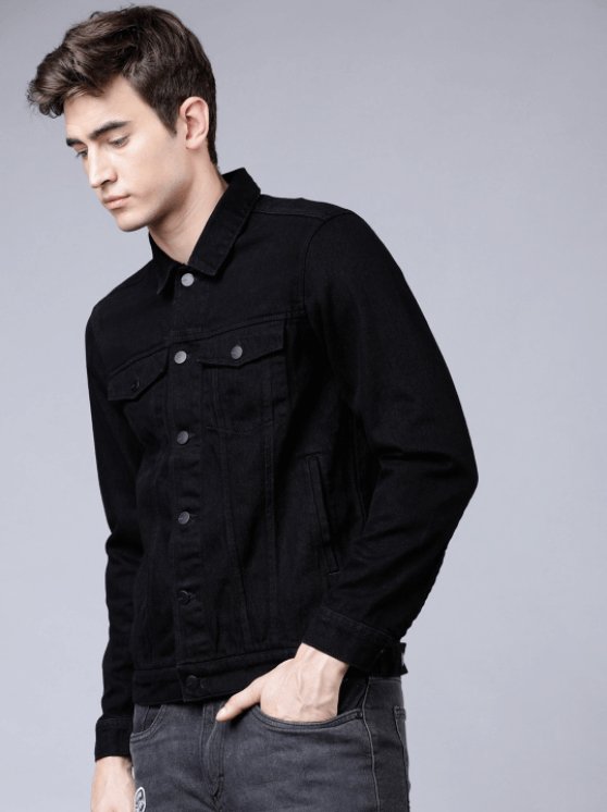 Mens Denim Jacket Black